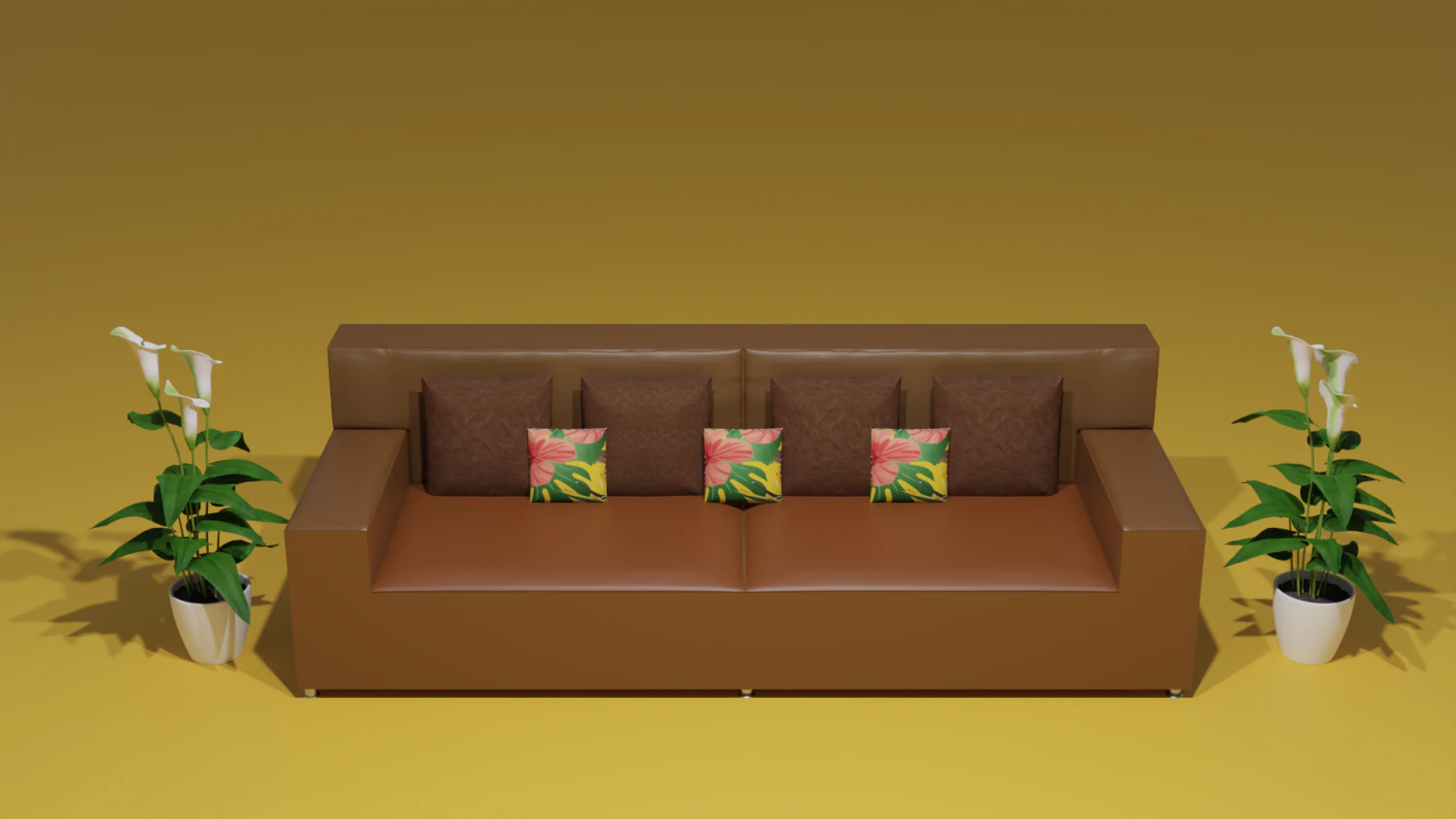 Sofa 3D Model .c4d .max .obj .3ds .fbx .stl .blend