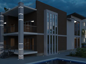 Its beautiful modern house 3D Model