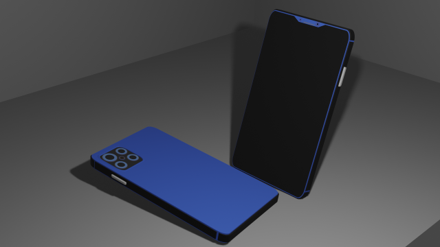 smartphone Modèle 3D .c4d .max .obj .3ds .fbx .stl .blend 