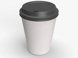 paper coffee cup 3d 3D Model