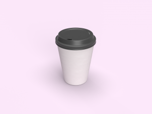 paper coffee cup 3d 3D Model