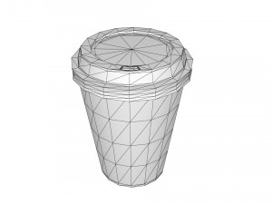 paper coffee cup 3d 3D Model