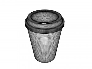paper coffee cup 3d 3D Model