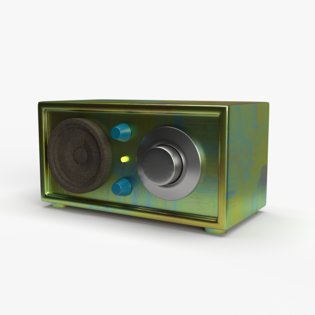 classic radio Modello 3D .c4d .max .obj .3ds .fbx .stl .blend 