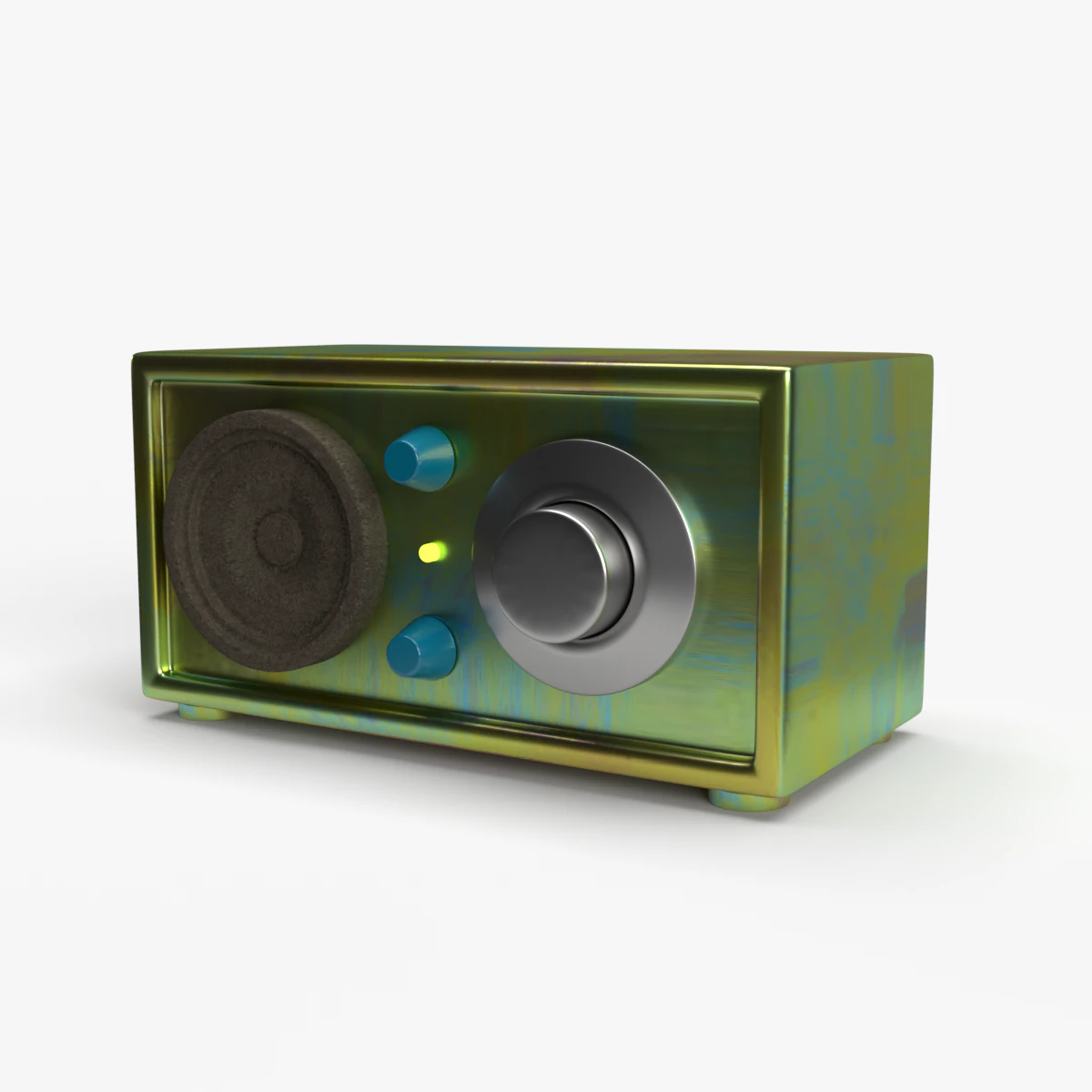 classic radio 3D Model .c4d .max .obj .3ds .fbx .stl .blend 