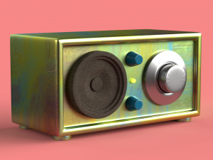 classic radio Modello 3D