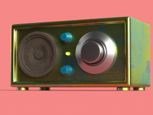classic radio Modello 3D