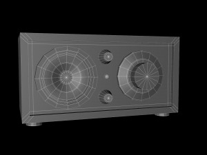 classic radio Modello 3D
