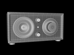 classic radio Modello 3D