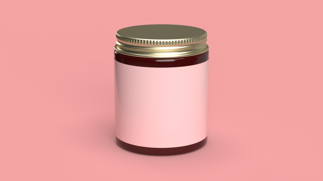 cream jar Modèle 3D .c4d .max .obj .3ds .fbx .stl .blend 