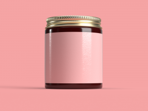 cream jar Modèle 3D