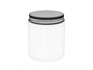 cream jar 3D Model