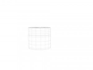 flat cream jar Modelo 3D
