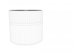 flat cream jar Modelo 3D