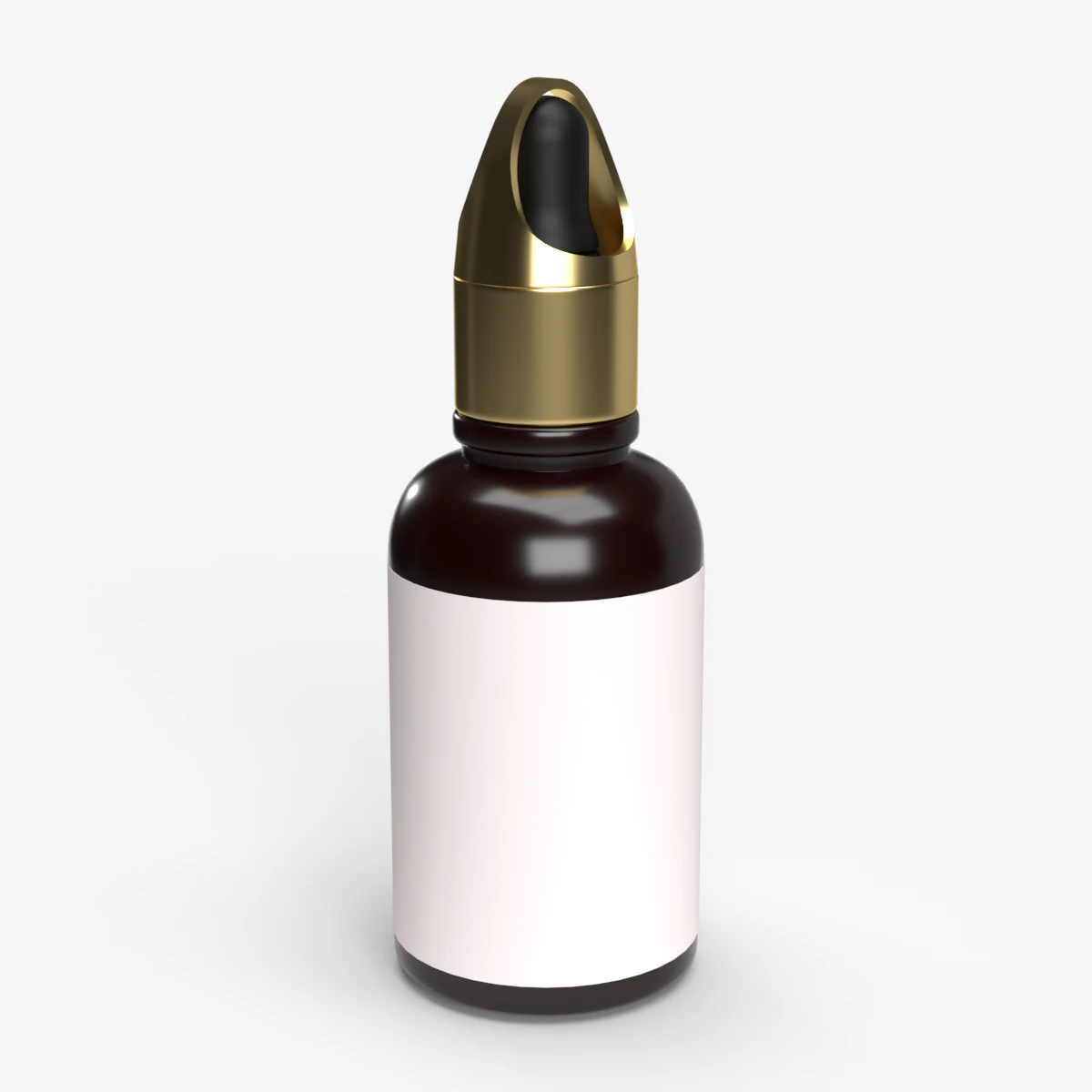 Custom dropper Bottle 3D 3D Model .c4d .max .obj .3ds .fbx .stl .blend 