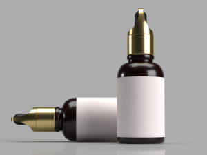 Custom dropper Bottle 3D 3Dモデル