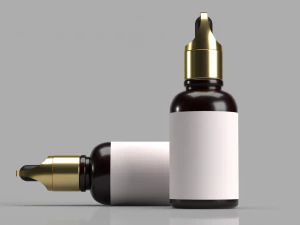 Custom dropper Bottle 3D 3D Model