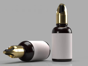 Custom dropper Bottle 3D 3D Model