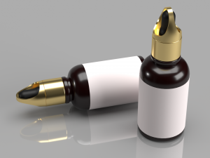 Custom dropper Bottle 3D 3Dモデル