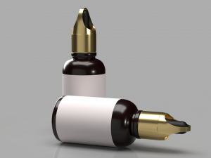 Custom dropper Bottle 3D 3Dモデル
