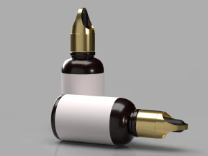 Custom dropper Bottle 3D 3D Model