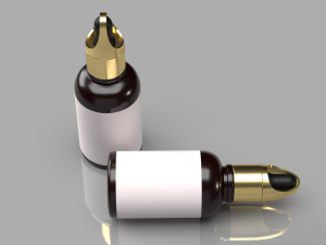 Custom dropper Bottle 3D 3Dモデル