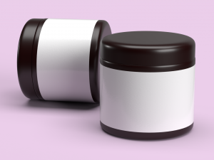 Custom cream jar 3D Model