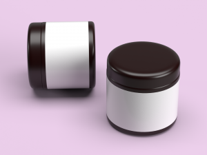 Custom cream jar 3D 模型