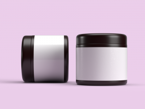Custom cream jar 3D 模型