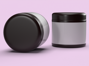 Custom cream jar 3D 模型