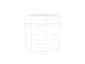 Custom cream jar 3D 模型