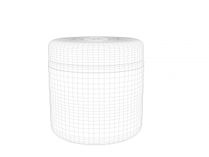 Custom cream jar 3D 模型