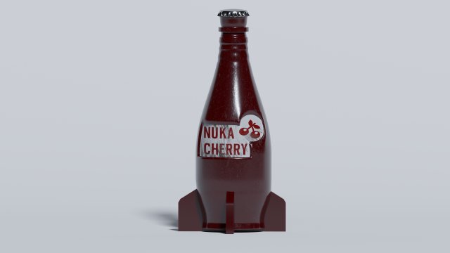nuka cherry bottle Modelo 3D .c4d .max .obj .3ds .fbx .stl .blend 