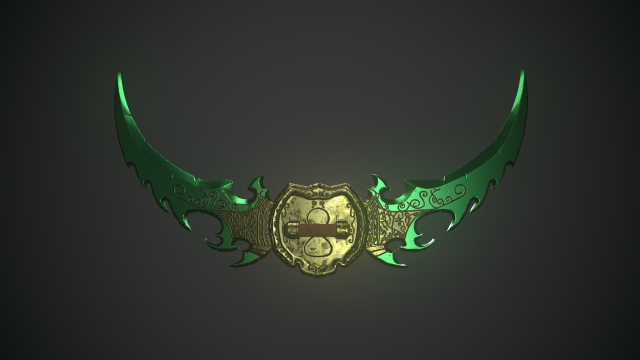 the blade of azzinoth Model 3D .c4d .max .obj .3ds .fbx .stl .blend 