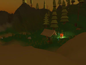 low poly wild scene CG Textures