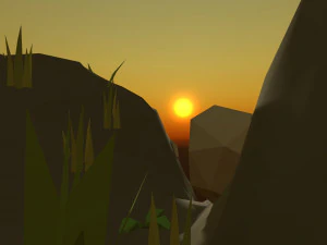 low poly wild scene CG Textures
