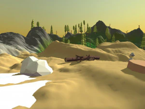 low poly wild scene CG Textures
