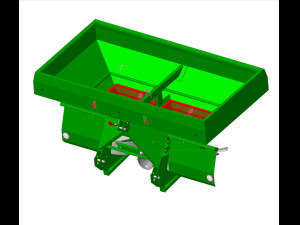 mxl-2100 mineral fertilizer spreader 3D Model