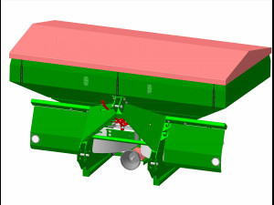 mxl-2100 mineral fertilizer spreader 3D Model