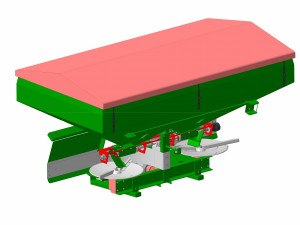 mxl-2100 mineral fertilizer spreader 3D Model
