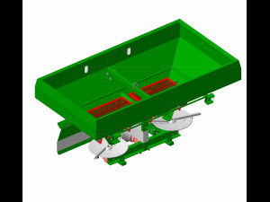 mxl-2100 mineral fertilizer spreader 3D Model