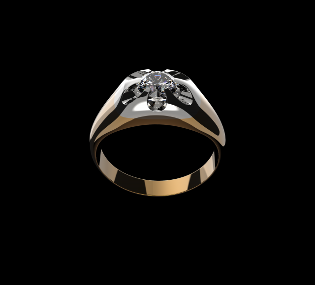 man ring 3D Модель .c4d .max .obj .3ds .fbx .stl .blend