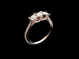 trilogy ring 3D Baskı Modeli
