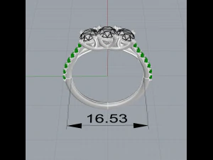 trilogy ring 3D Print Model