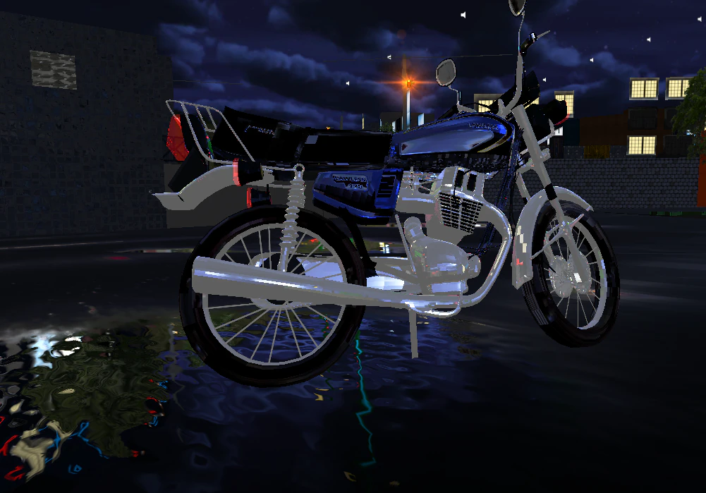Motorcycle 125 3D Model .c4d .max .obj .3ds .fbx .stl .blend 
