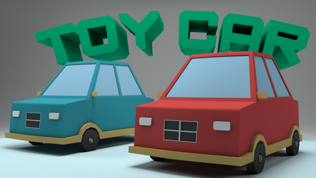 Low Poly Toy Car Model 3D-Modell .c4d .max .obj .3ds .fbx .stl .blend 