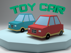 Low Poly Toy Car Model 3D-Modell