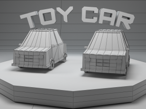 Low Poly Toy Car Model 3D-Modell