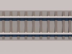 3d rail track model Modelo 3D