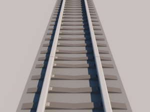3d rail track model Modelo 3D
